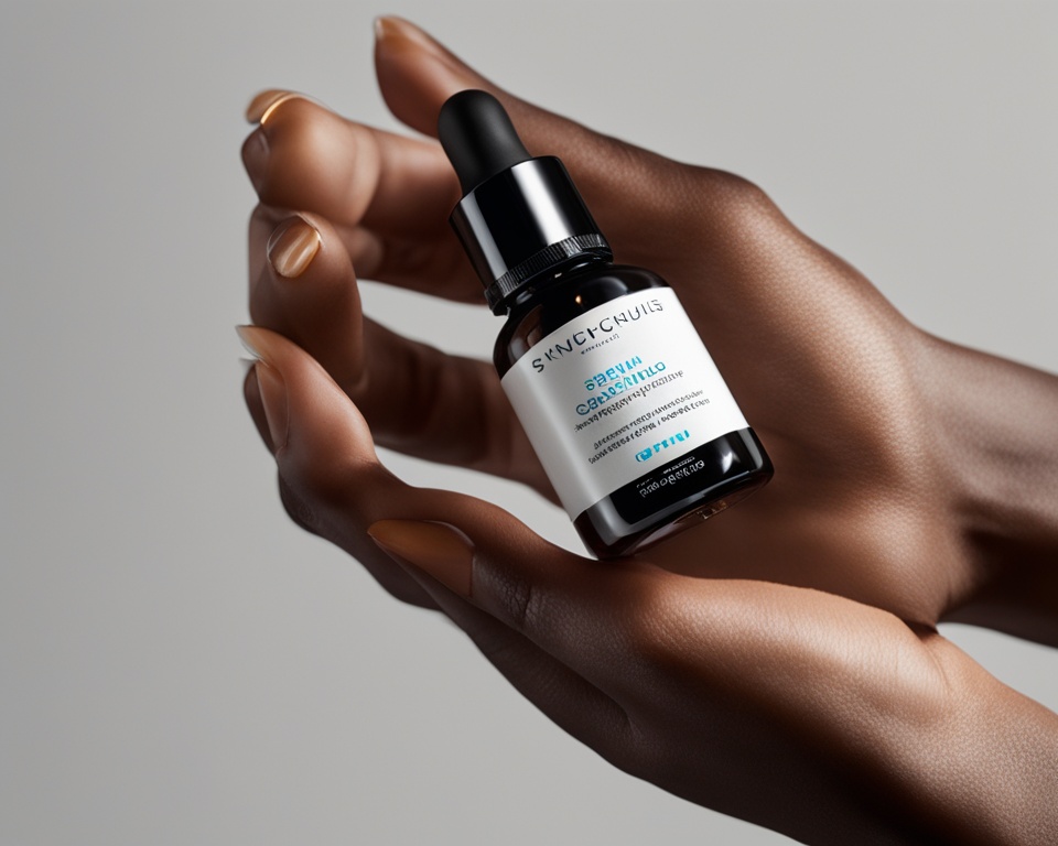 Applying Skinceuticals Serum 10